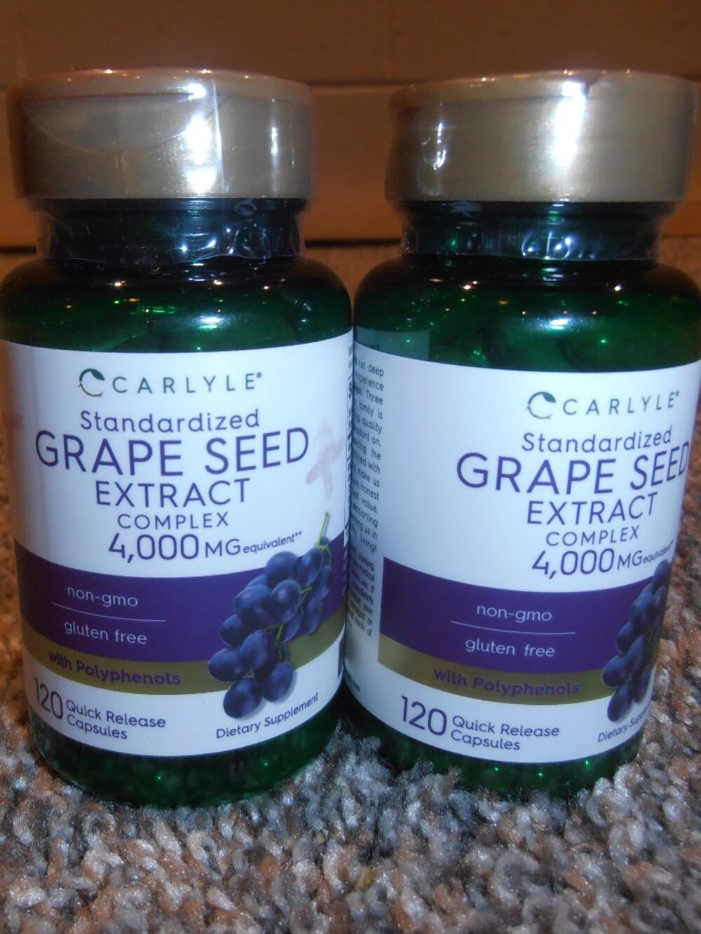 Carlyle Grape Seed Extract Complex~4,000mg~2 Pack!